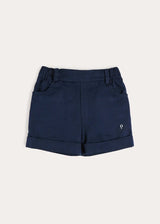 Insignia Elasticated Waist Turn-up Shorts in Navy (12mths-4yrs)