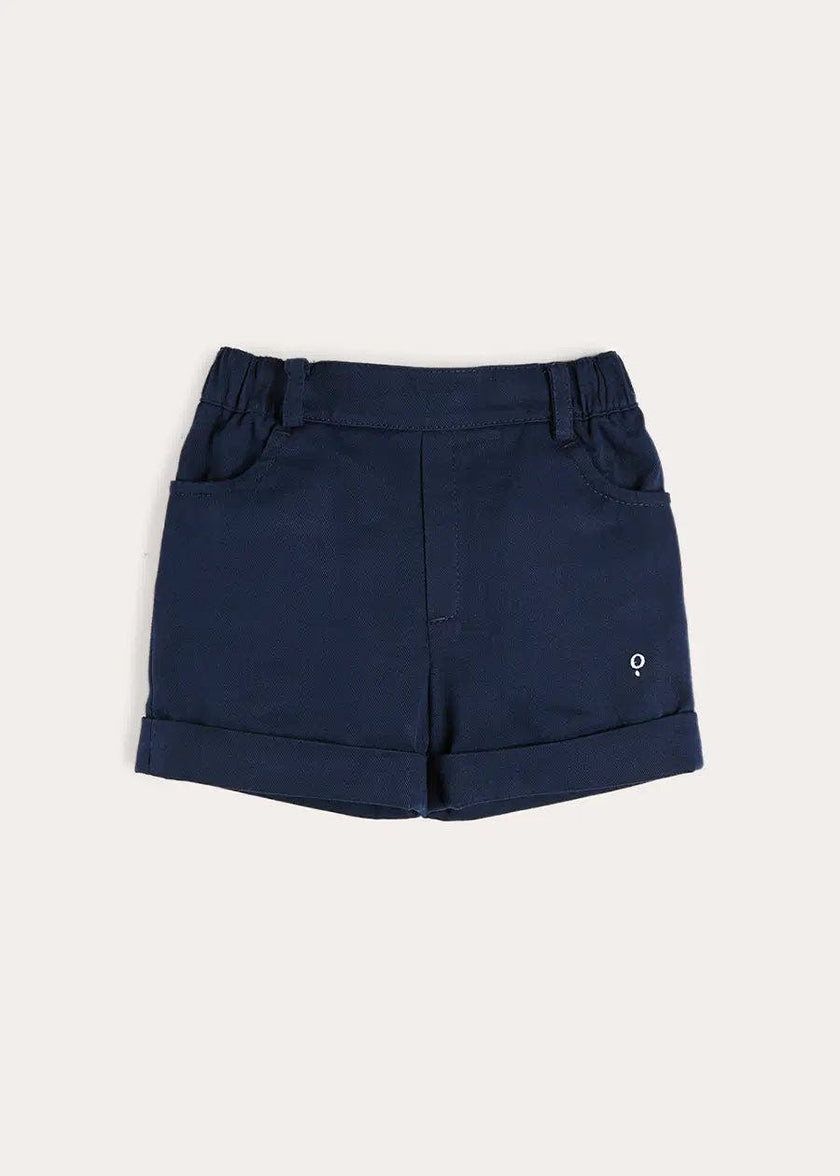 Insignia Elasticated Waist Turn-up Shorts in Navy (12mths-4yrs)