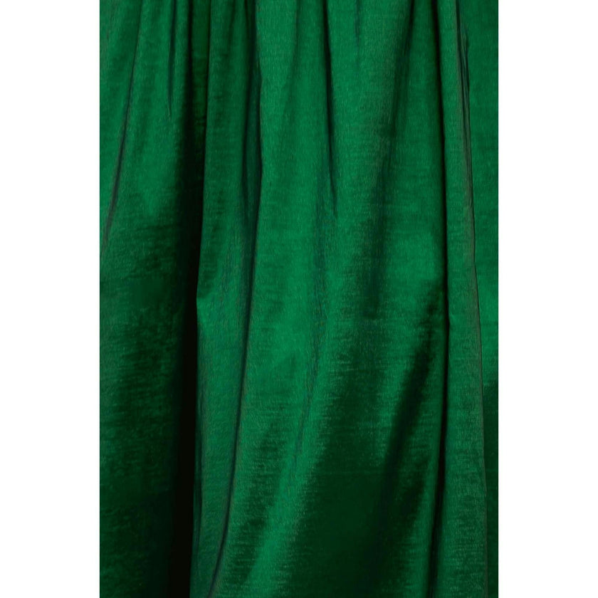 Cassie Dress in Green Taffeta