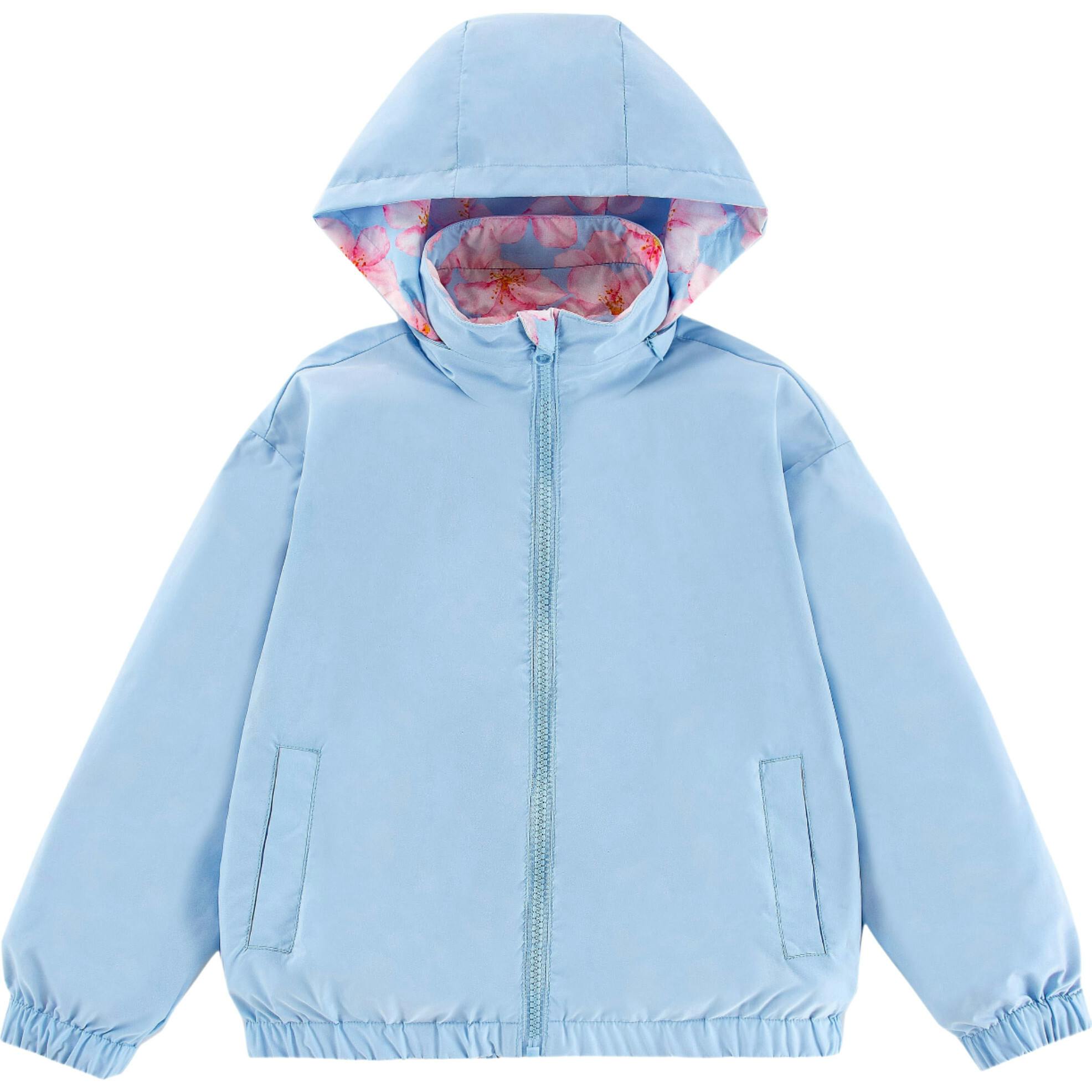 Max Reversible Rain Jacket Windbreaker, Hibiscus
