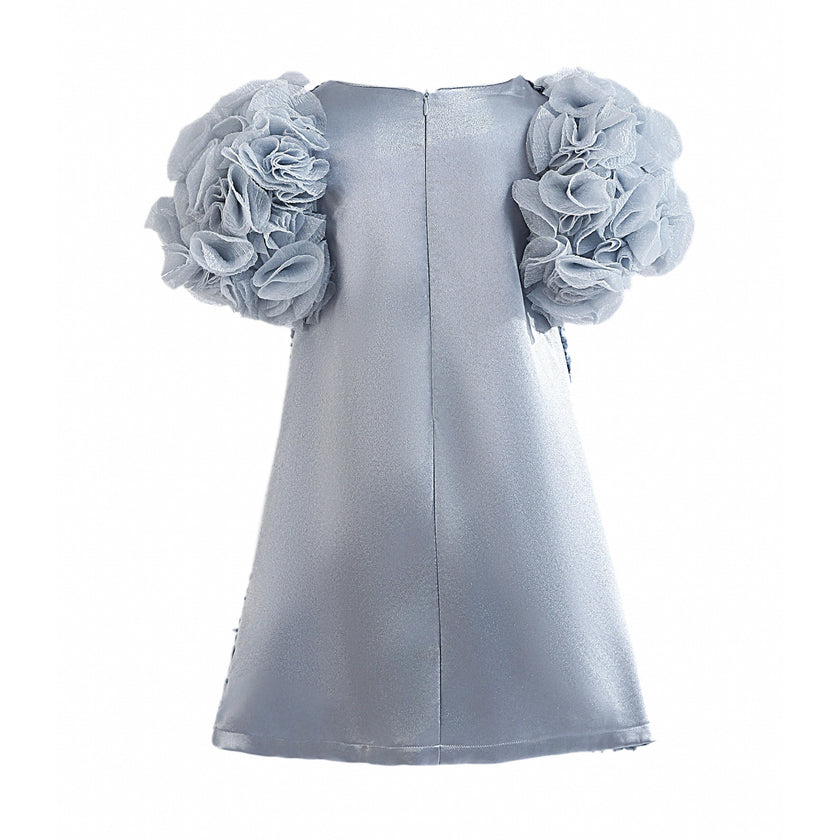 Blue Seliora Floral Embellished Dress