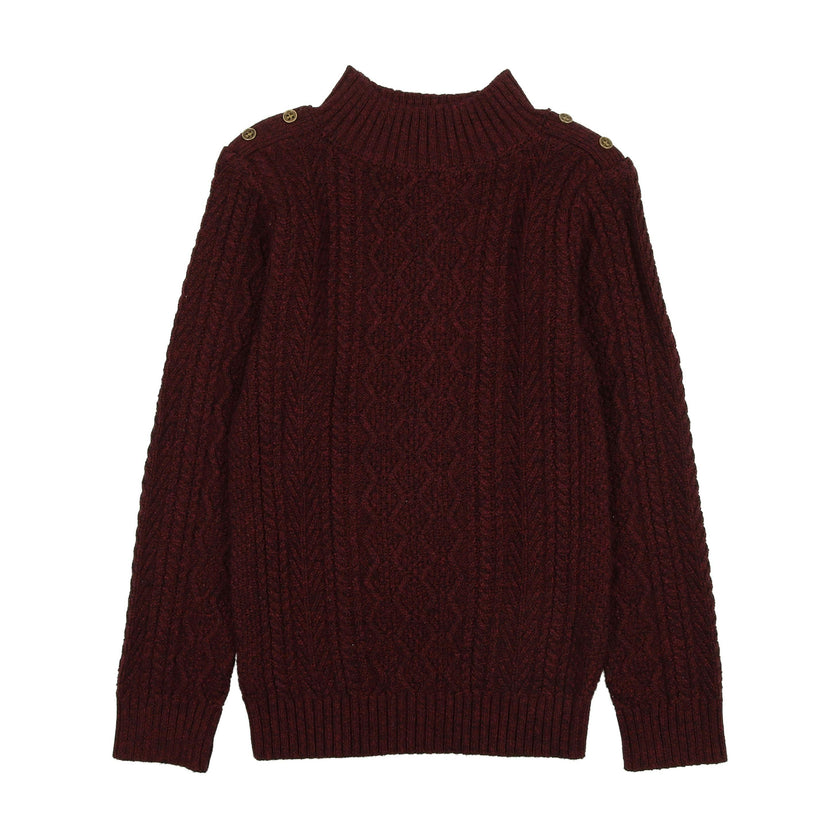 Marled Multi Knit Crew Fit Sweater