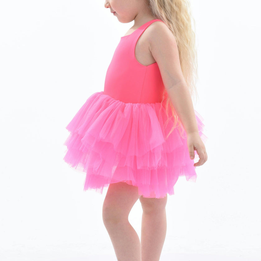 Pink French Rose Tutu Dress