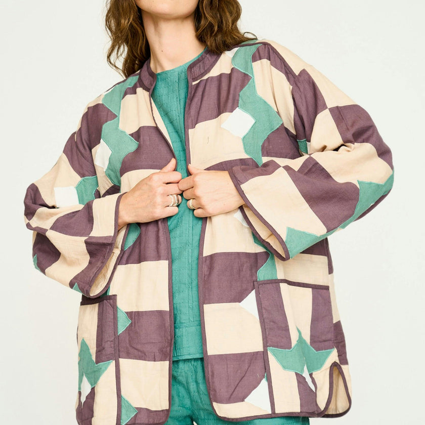 Bergen Jacket in Plum Origami