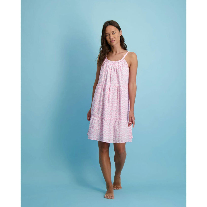 Women's Sabine Ikat Swing Sundress, Pink