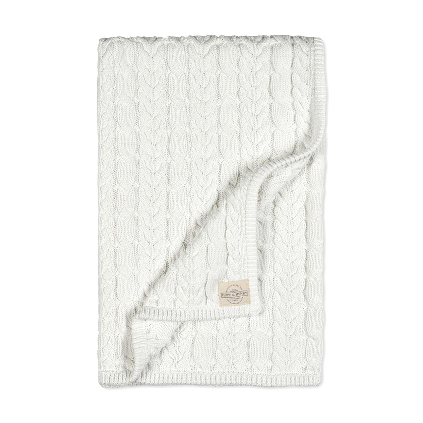Organic Cable Knit Blanket