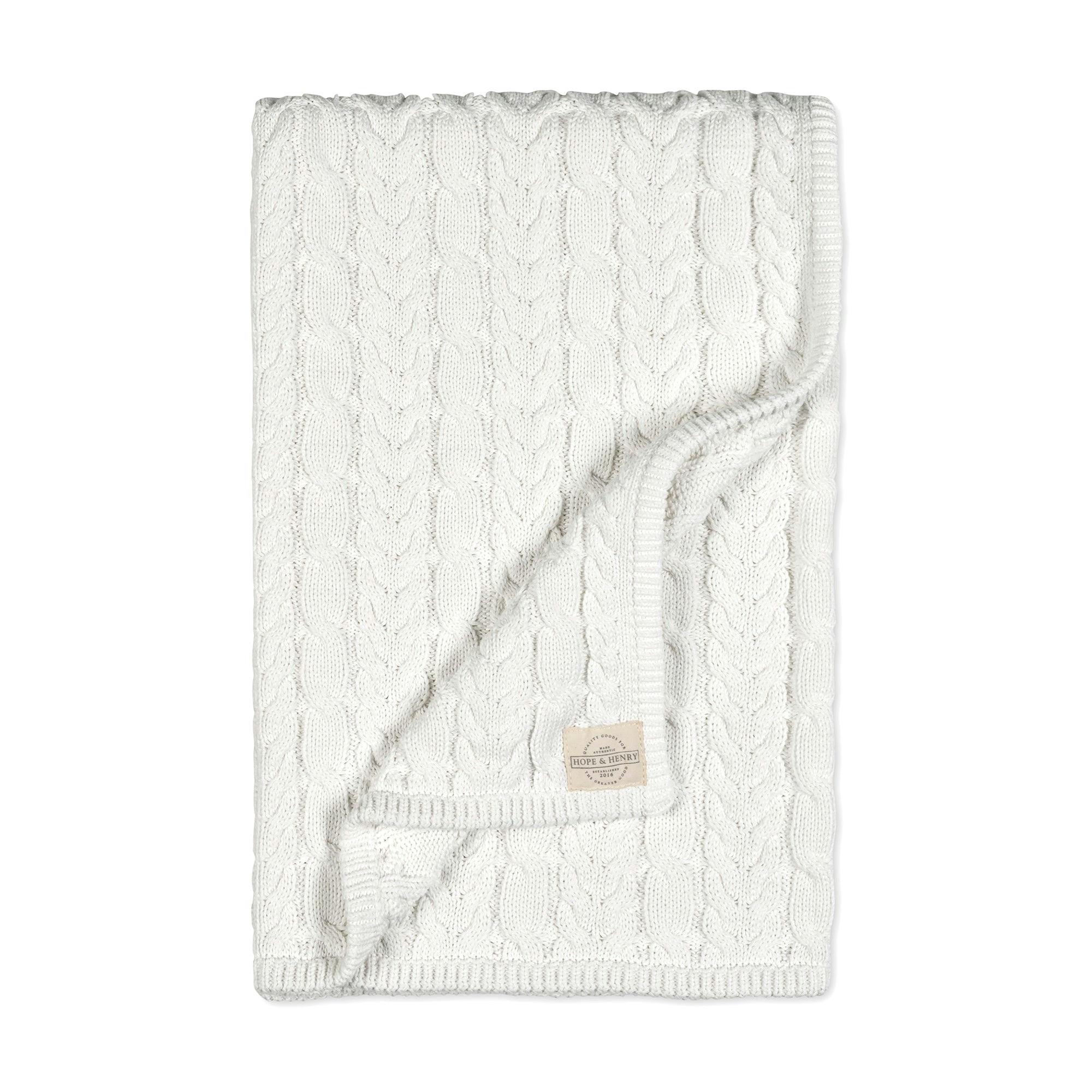 Organic Cable Knit Blanket
