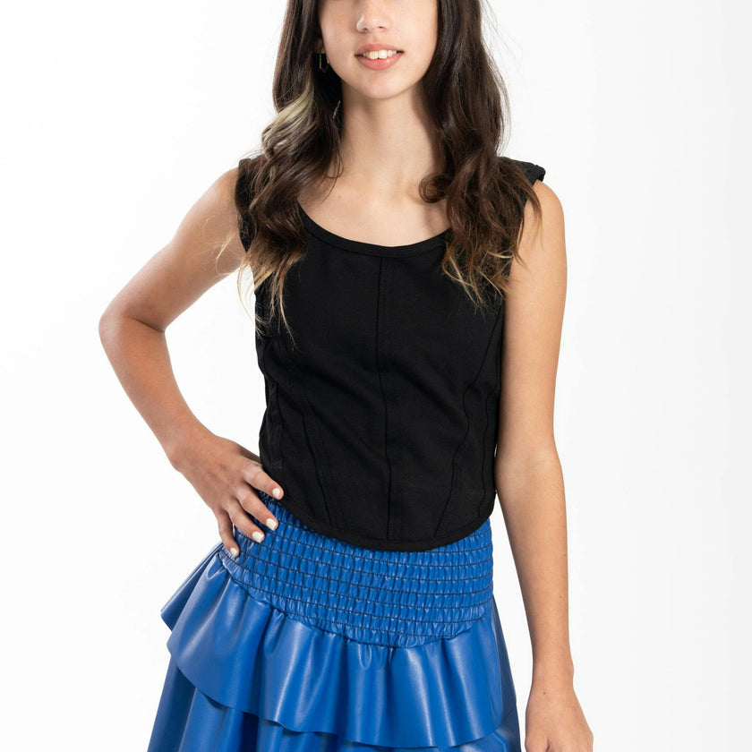 Kids Leather Julia Skirt