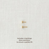 Star Titanium Flat Back Stud Earring