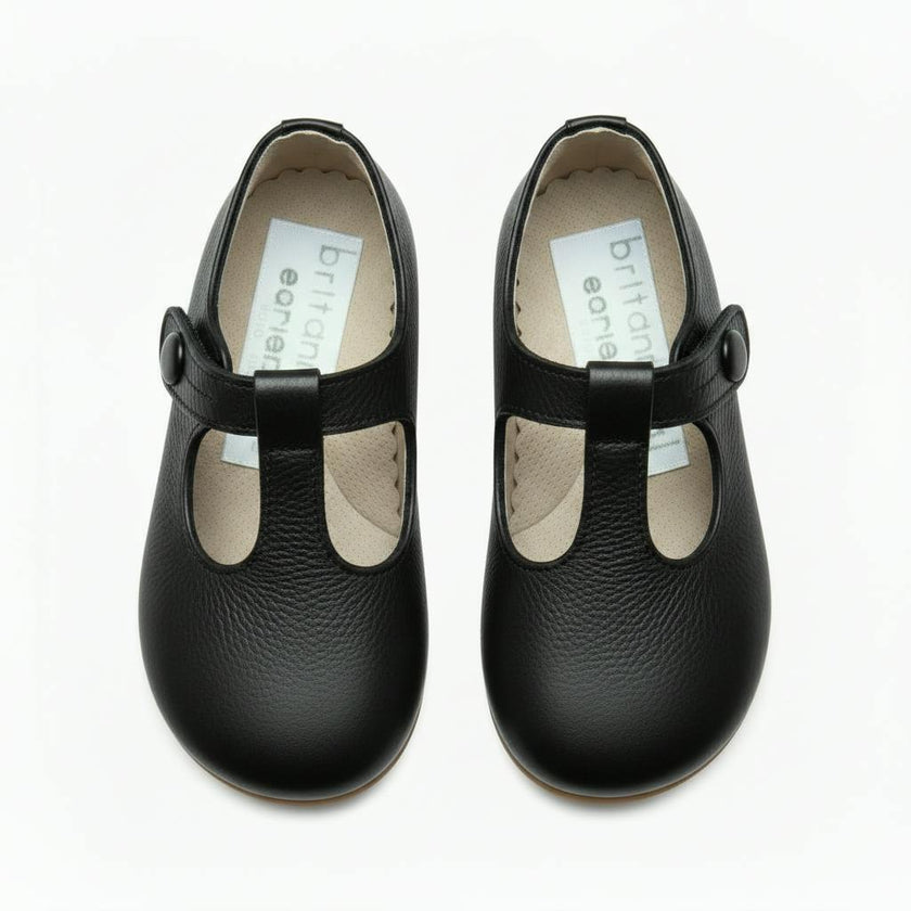 Alex British Pre-Walker Baby Shoes - Black