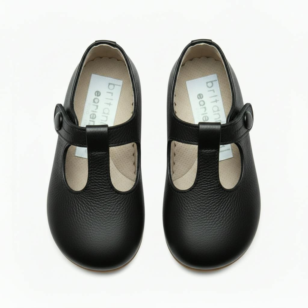Alex British Pre-Walker Baby Shoes - Black