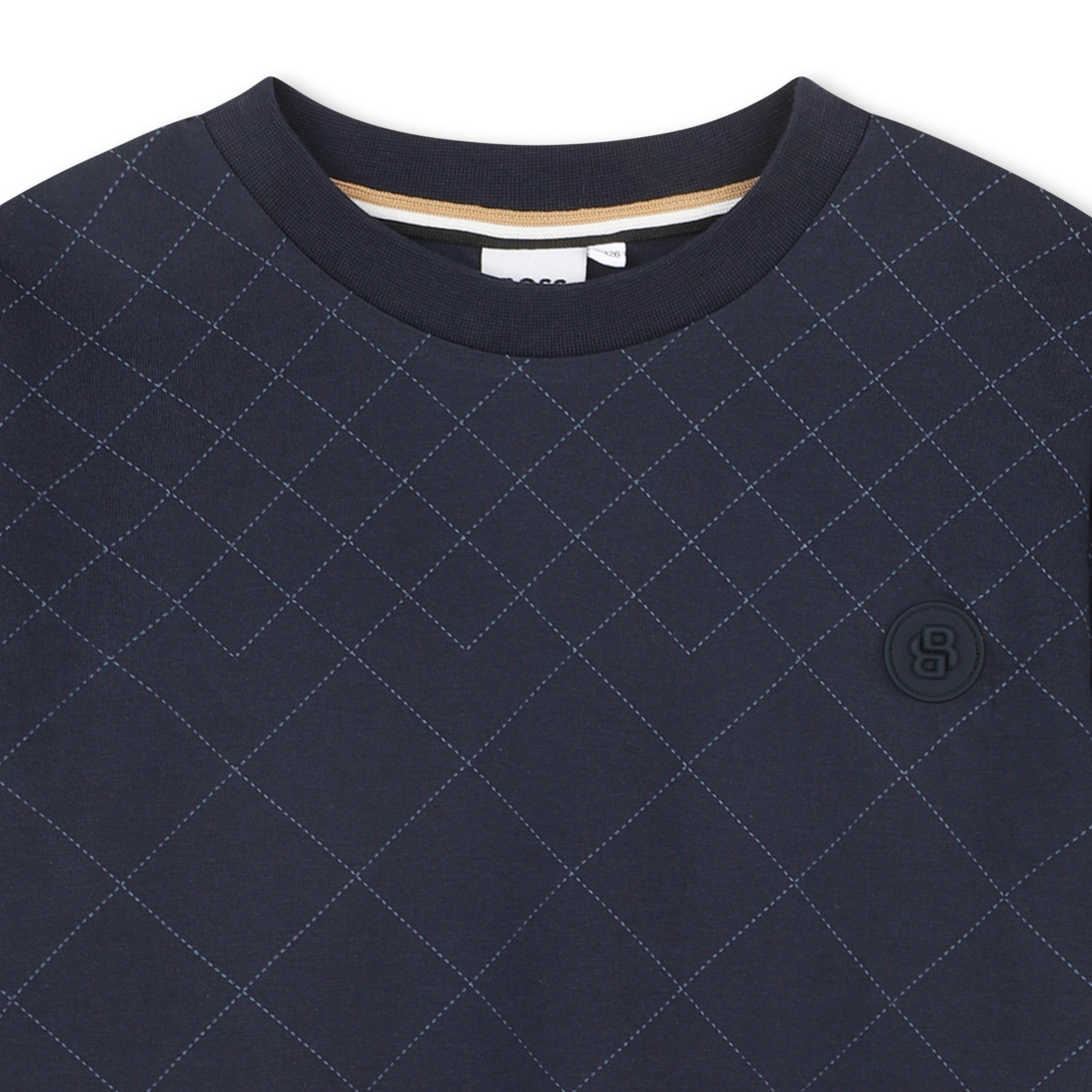 Dark Navy Textured T-Shirt