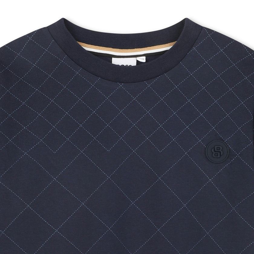 Dark Navy Textured T-Shirt