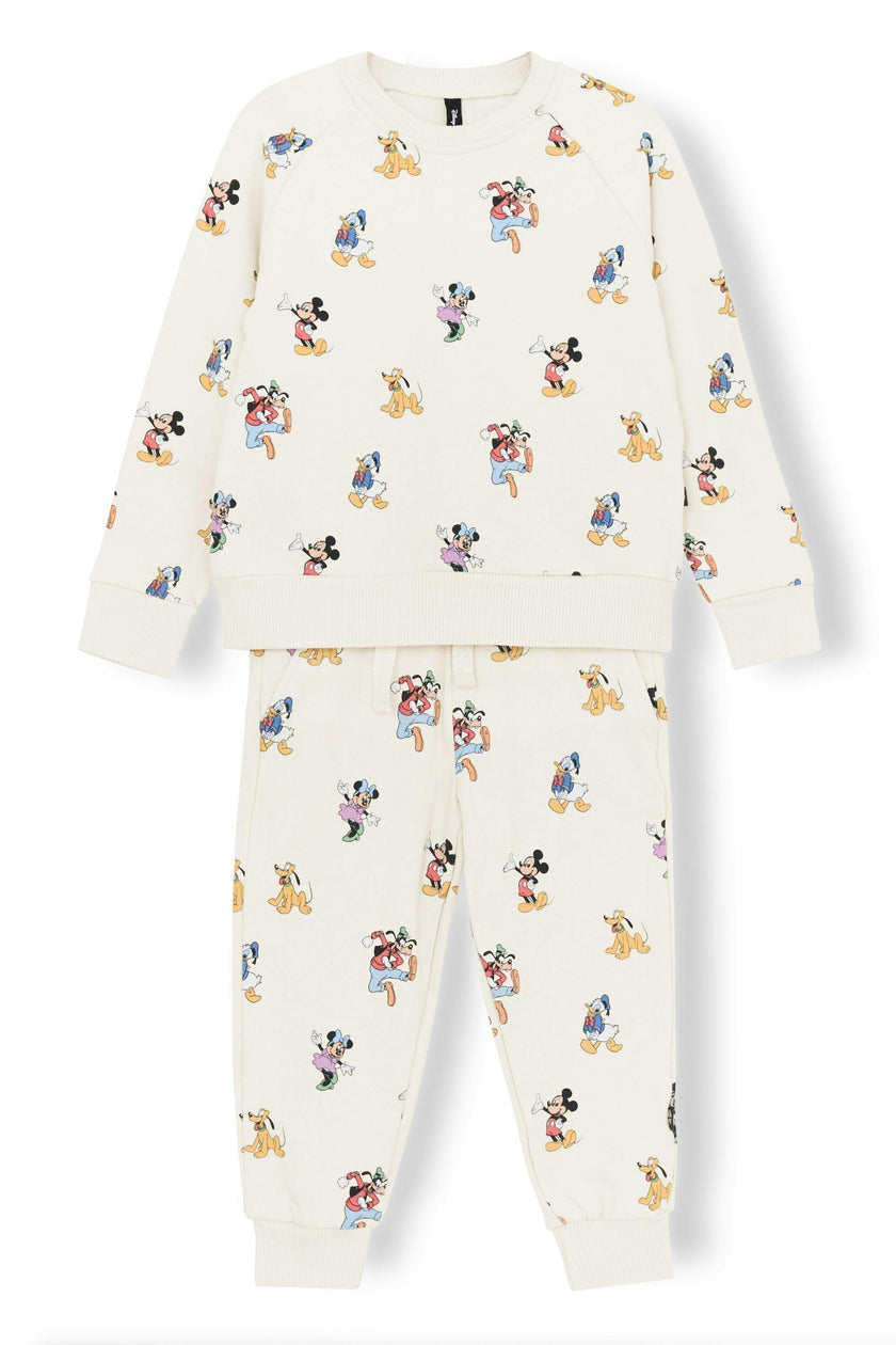 Long Sleeve Jogger Set in Mickey Mouse and Friends