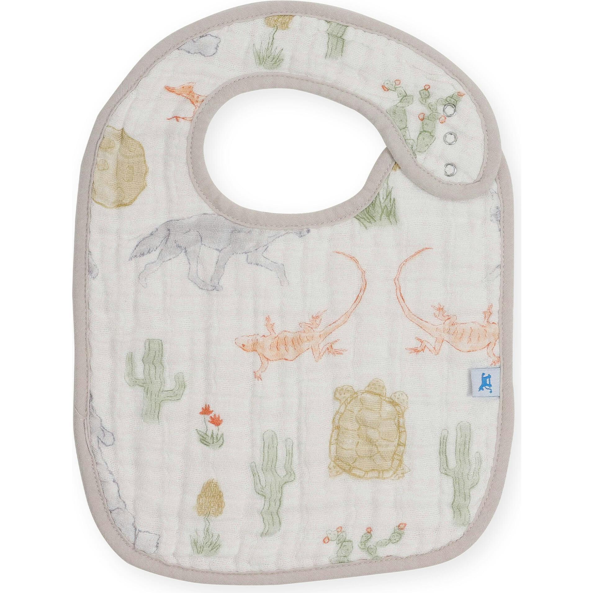 Cotton Muslin Classic Bib 3 Pack - Adobe Checker