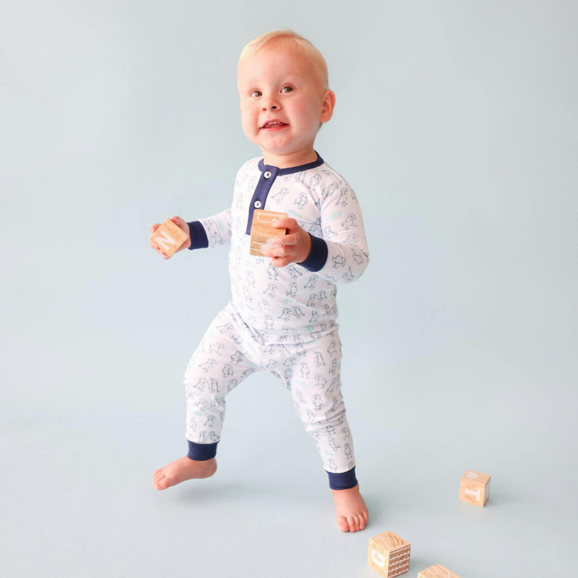 Puffin Print 2-Piece Pajama