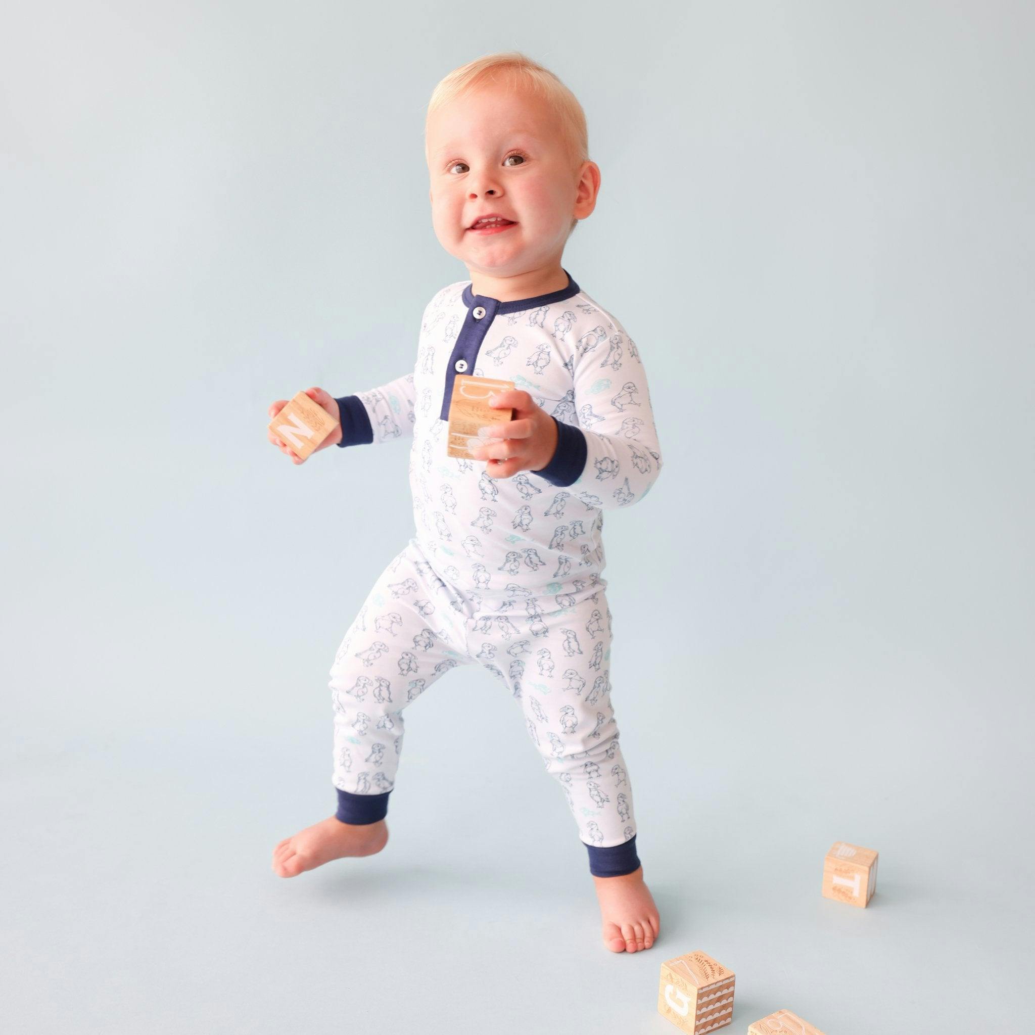 Puffin Print 2-Piece Pajama