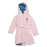 Cozy Switch Robe – Reversible Sherpa & Printed Mink Robe with Appliqué, Ice Cream