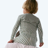 unisex boxwood ticking stripe pima pajamas set