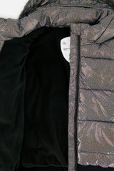 Winter Puffy Jacket Black Glitter