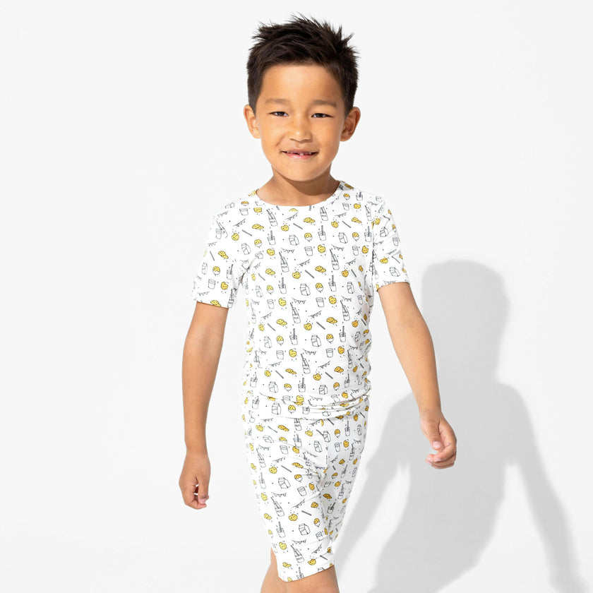 Milk & Cookies Original Bamboo Kids Pajama Short Set