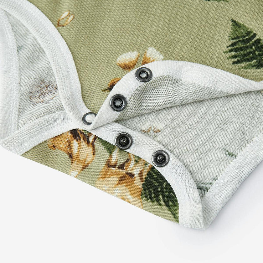 Forest Party Organic Cotton Long Sleeve One Piece