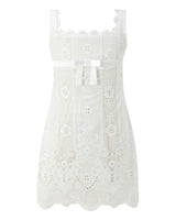 Josephine Embroidered Mini Dress