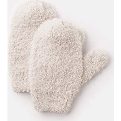 Baby Fuzzy Ribbed Cuff No Thumb Mittens