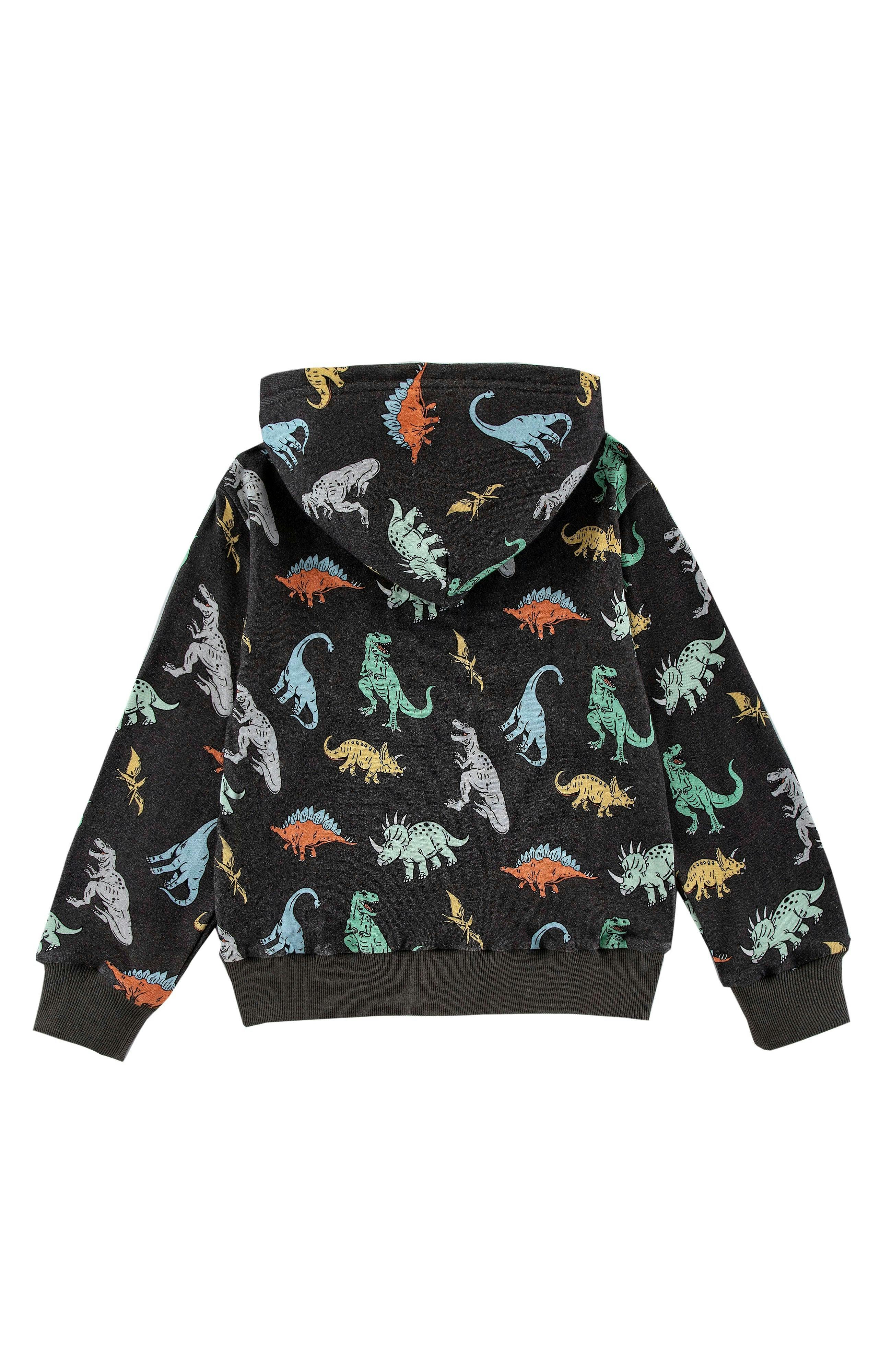 Soft Fleece Zip Up, Dinosaur Dudes