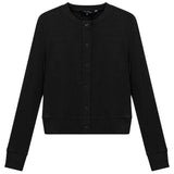 Cropped Ribbed Cardigan