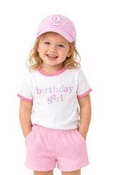 Birthday Milestone Bow Baseball Hats