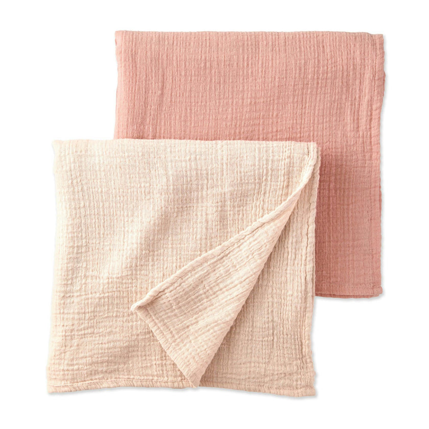 SWOON 2-Pack Crinkle Muslin Baby Swaddle Blanket
