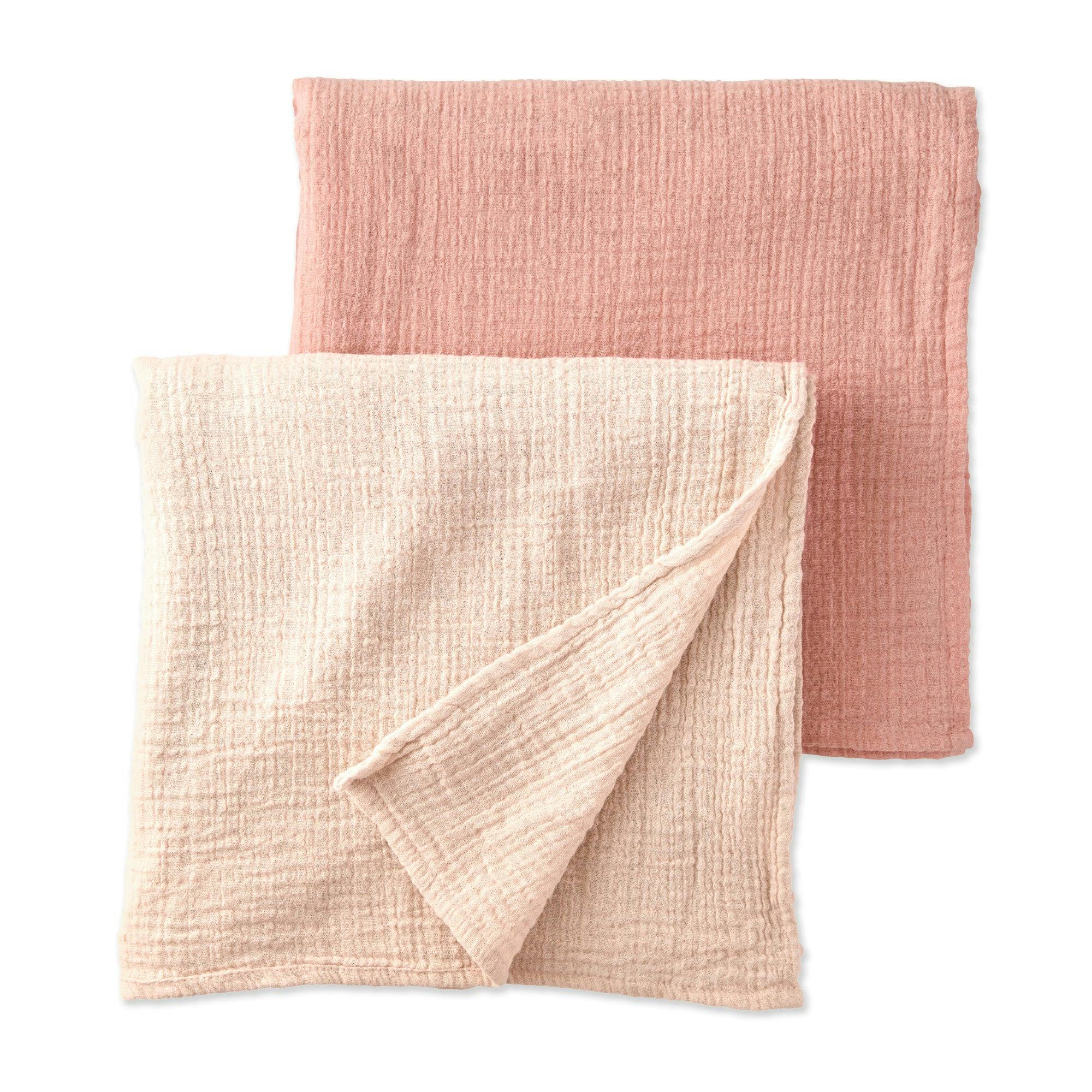 SWOON 2-Pack Crinkle Muslin Baby Swaddle Blanket