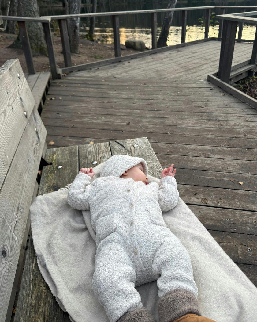 Long Sleeve Jumpsuit - Fuzzy