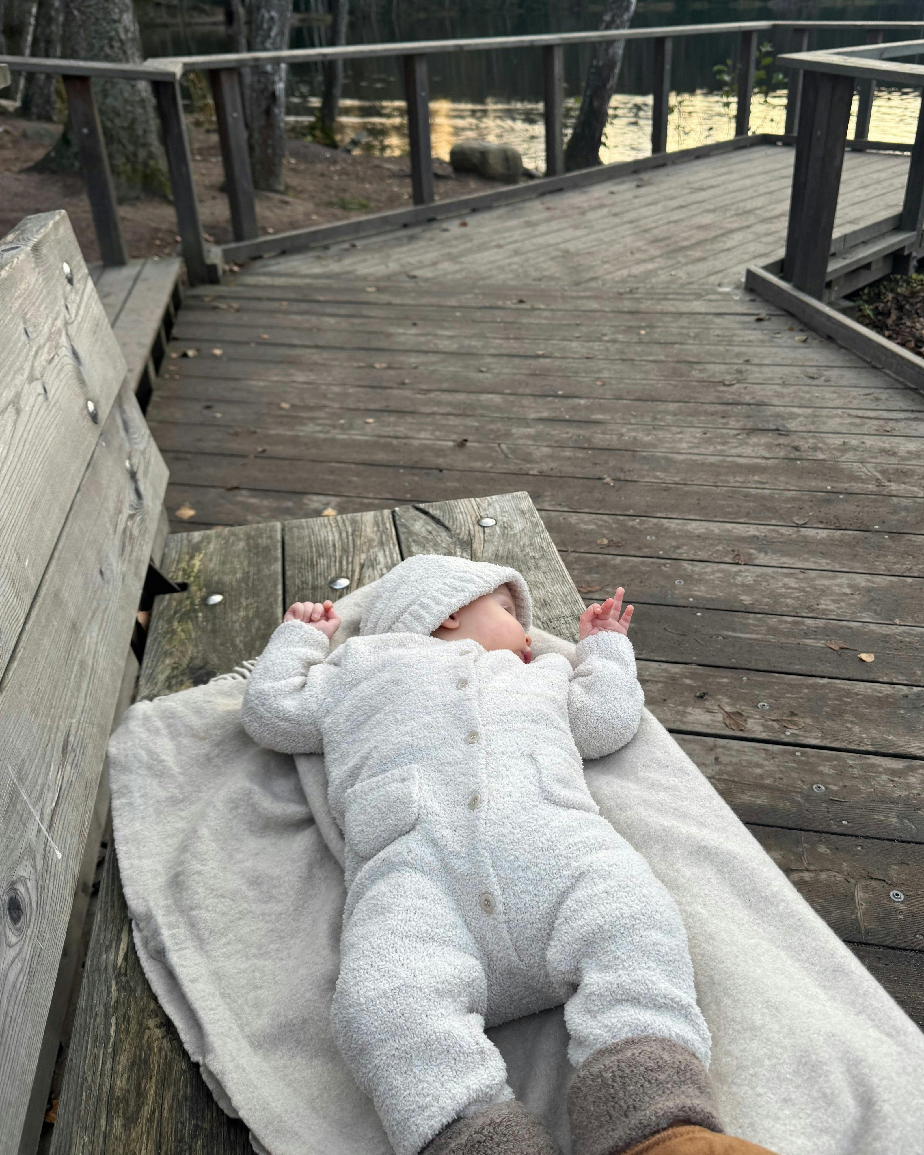 Long Sleeve Jumpsuit - Fuzzy