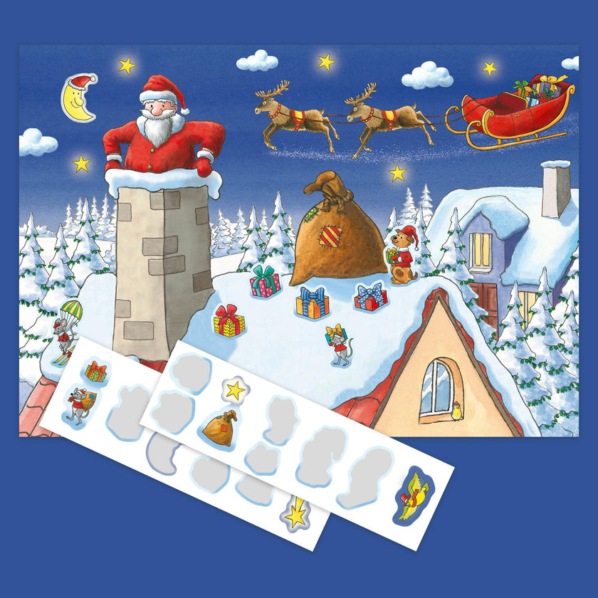 Sticker Book Advent Calendar: Santa