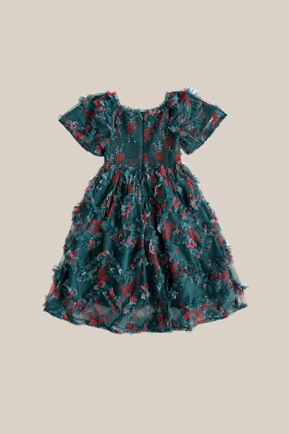 Mini Florentina Dress in Emerald Truly Madly Deeply