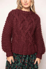 Erica Sweater in Raisin