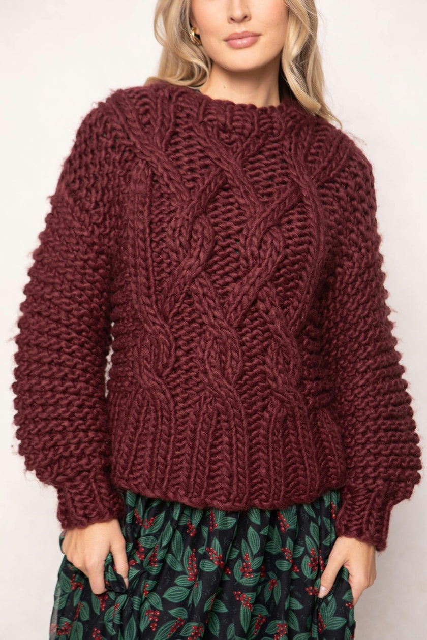Erica Sweater in Raisin