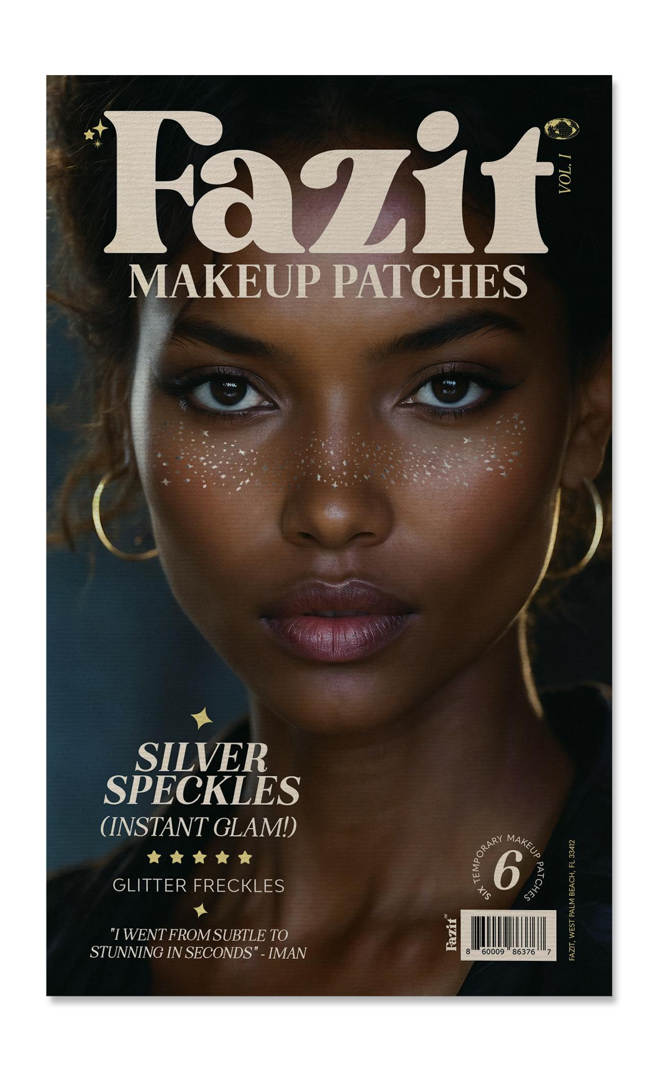 Silver Glitter Freckles Makeup Patches