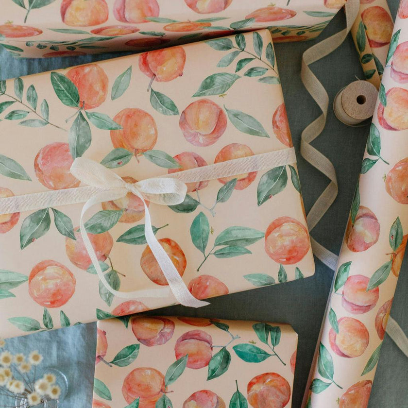 Peach Orchard Gift Wrap