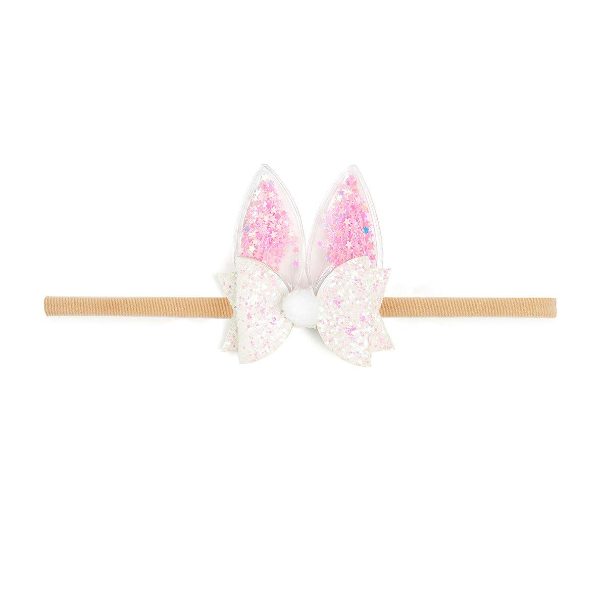 Shaker Easter Bunny Ear Bow Baby Headband