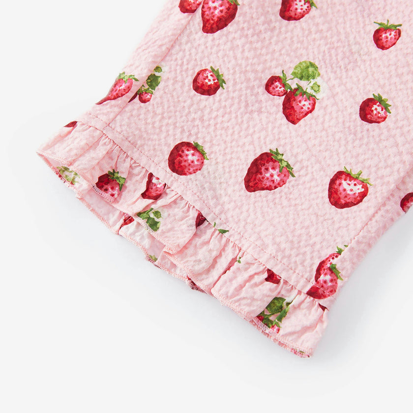 Strawberry Ruffle Tank and Pant Set