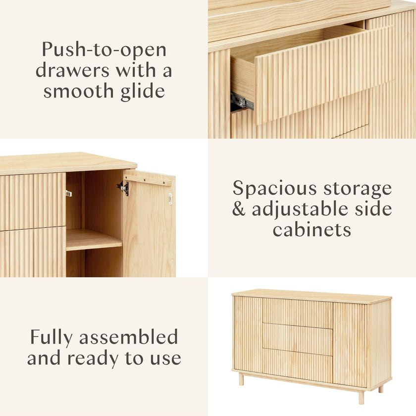 Babyletto Pogo Tambour Extra Wide Assembled Dresser (58")