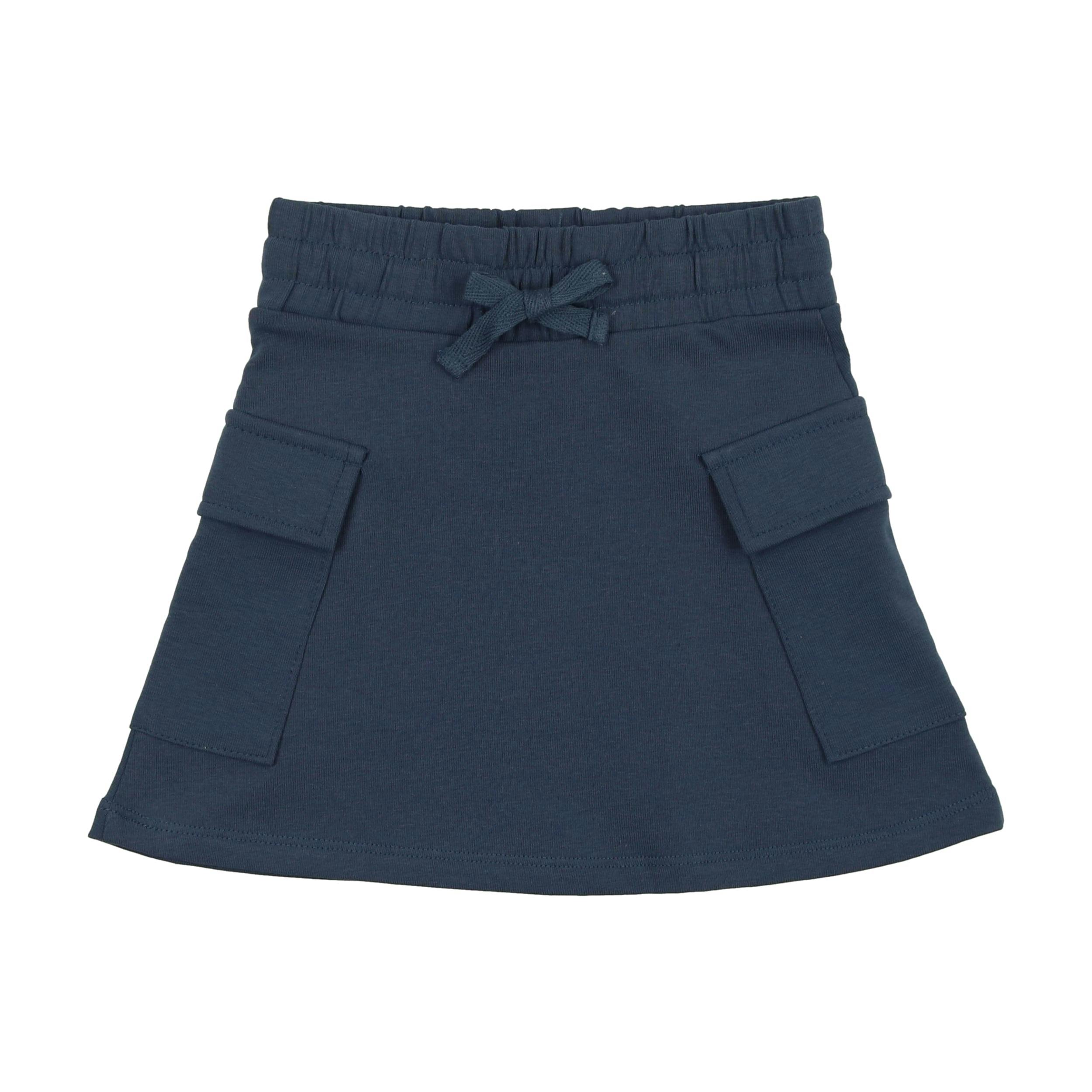 Rugby Stripe Pocket A-Line Short Skirt