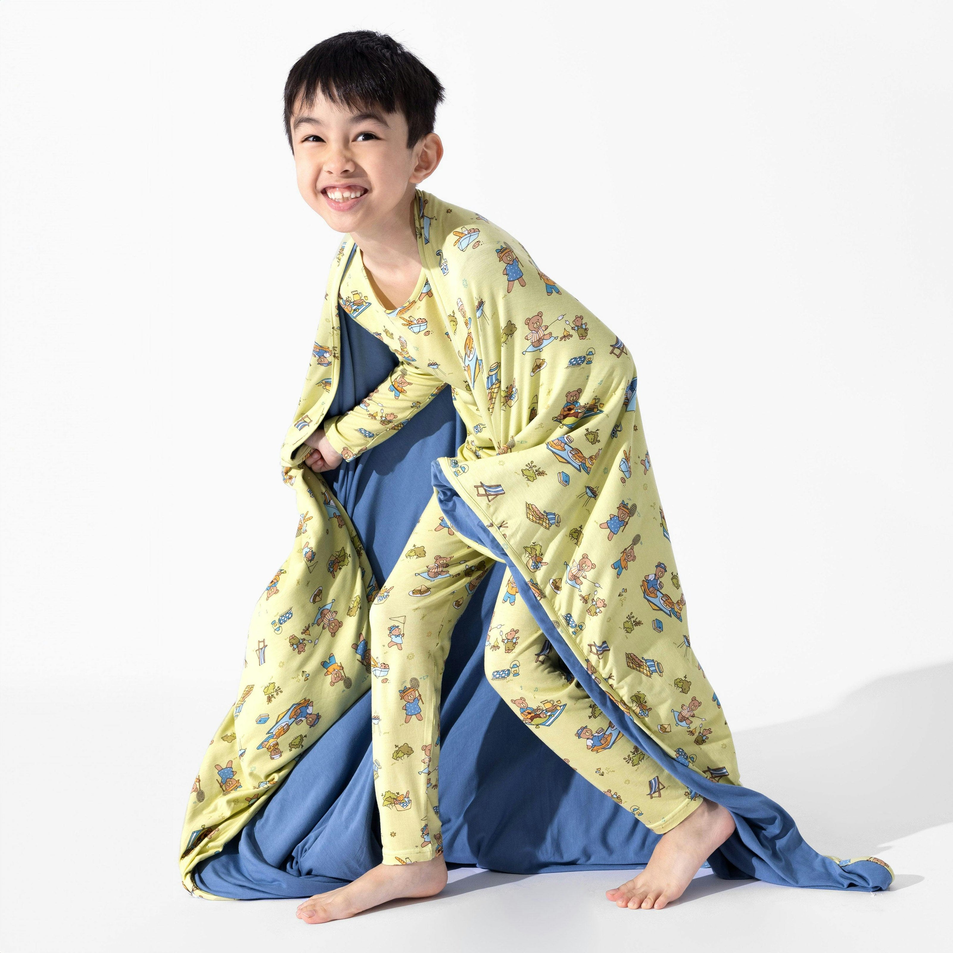 Teddy Bear Picnic Bamboo Kids Pajamas