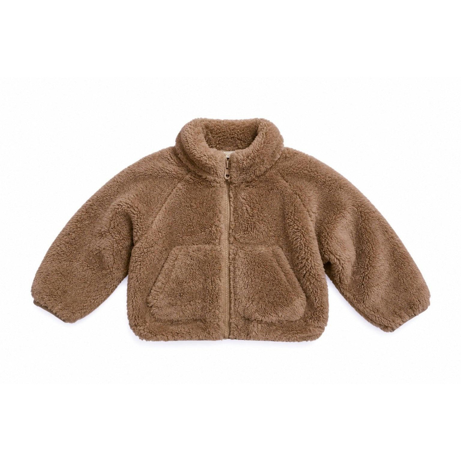 Tan Teddy Cardigan Jacket