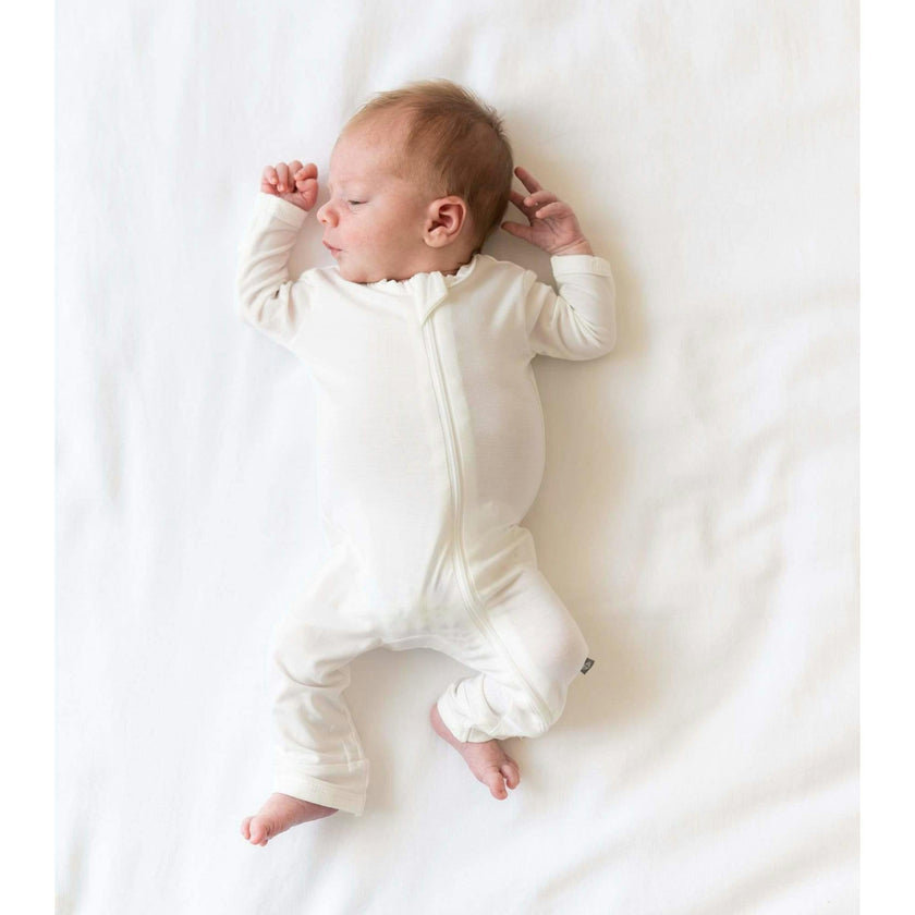 Zippered Romper, Cloud