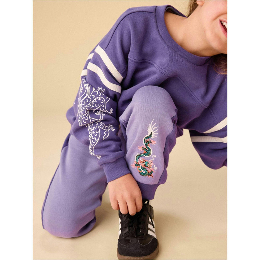 Sporty Sleeve Popover, Purple