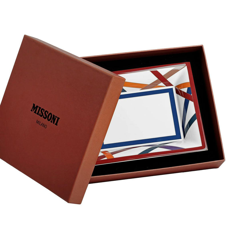 Tray NASTRI Rectangular Large in Luxury Box Multicolor 8.5" x 6.75"